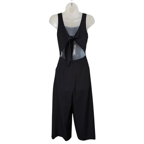 ARITZIA | Wilfred Écoulement Tie Back Sleeveless Jumpsuit in Black, Size 2 - Picture 7 of 15